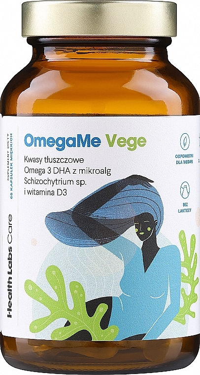 Диетическая добавка "Омега-3" - HealthLabs OmegaMe Vege — фото N1