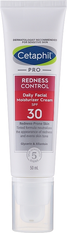 Денний зволожувальний крем для обличчя SPF 30 - Cetaphil Pro Redness Control Daily Facial Moisturizer Cream — фото N1
