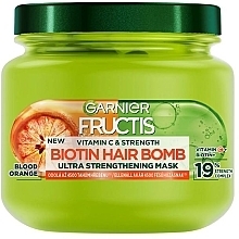 Маска для волосся - Garnier Fructis Vitamin & Strength Biotin Hair Bomb Mask — фото N1