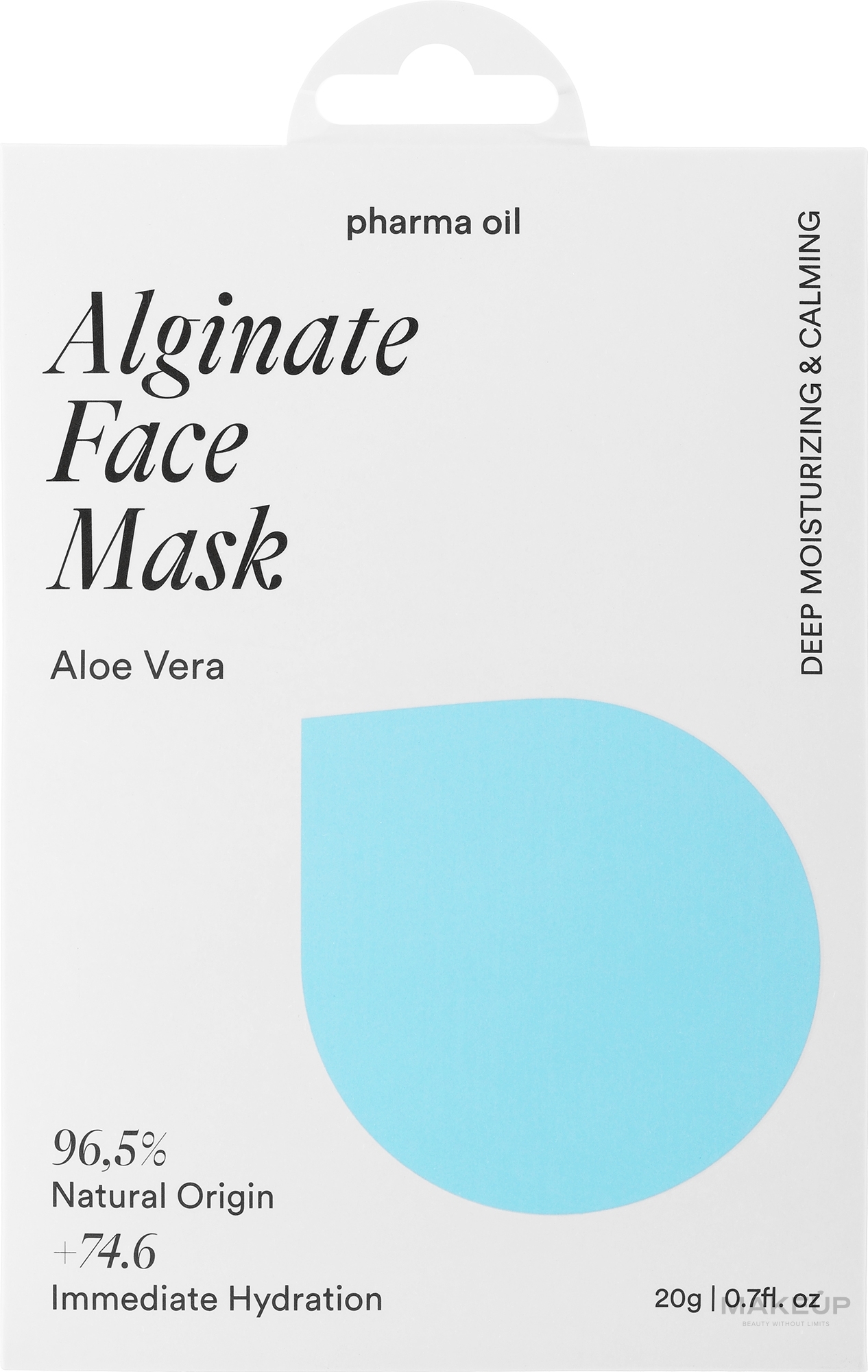 Альгинатная маска для лица "Увлажнение" - Pharma Oil Hydra Alginate Mask — фото 20g