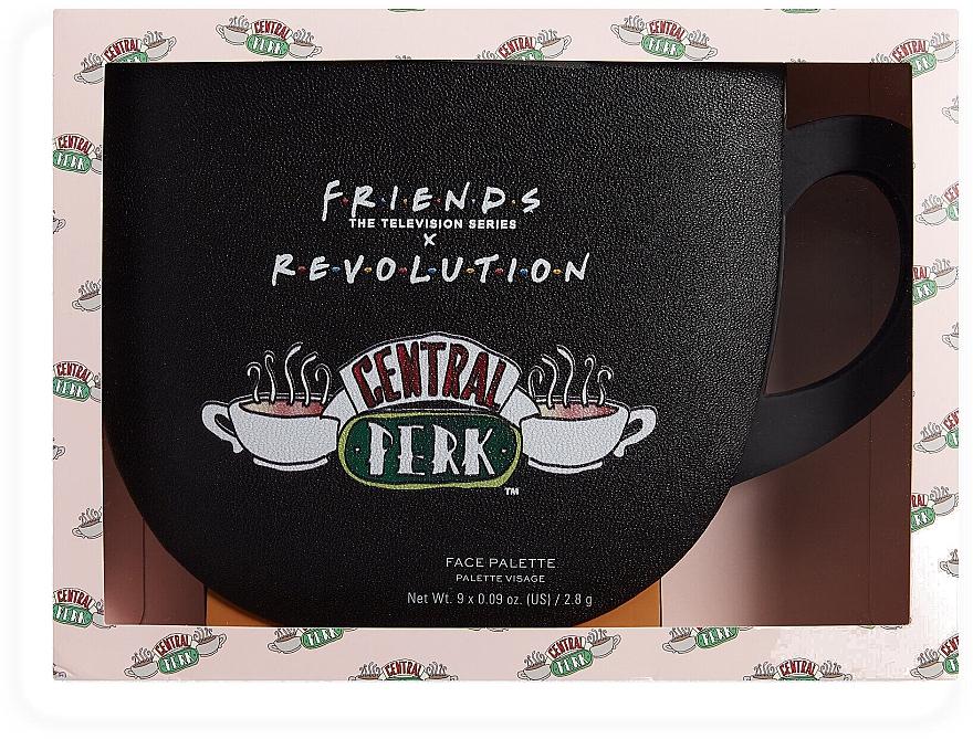 Палитра для макияжа - Makeup Revolution X Friends Grab a Cup Face Palette — фото N1