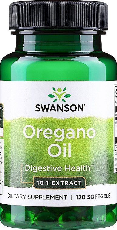 Дієтична добавка "Олія орегано" - Swanson Oregano Oil 10:1 Extract 150 mg — фото N1