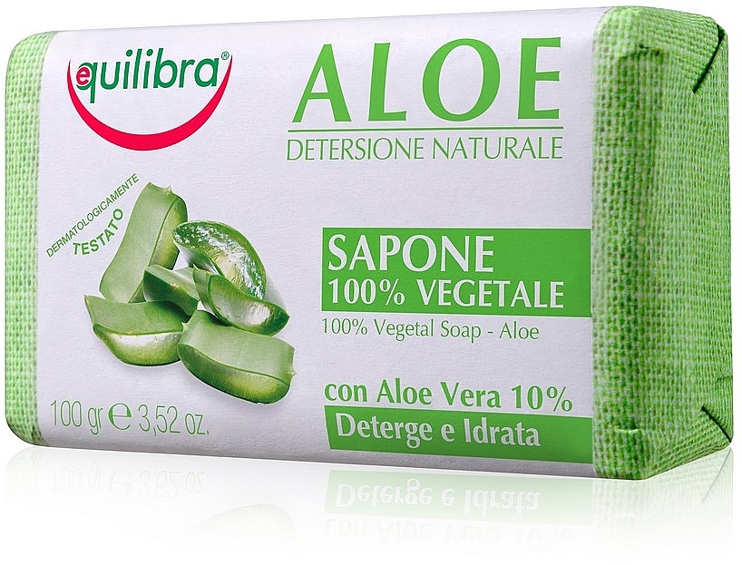 Мыло для тела, натуральное - Equilibra Aloe Line Natural Soap