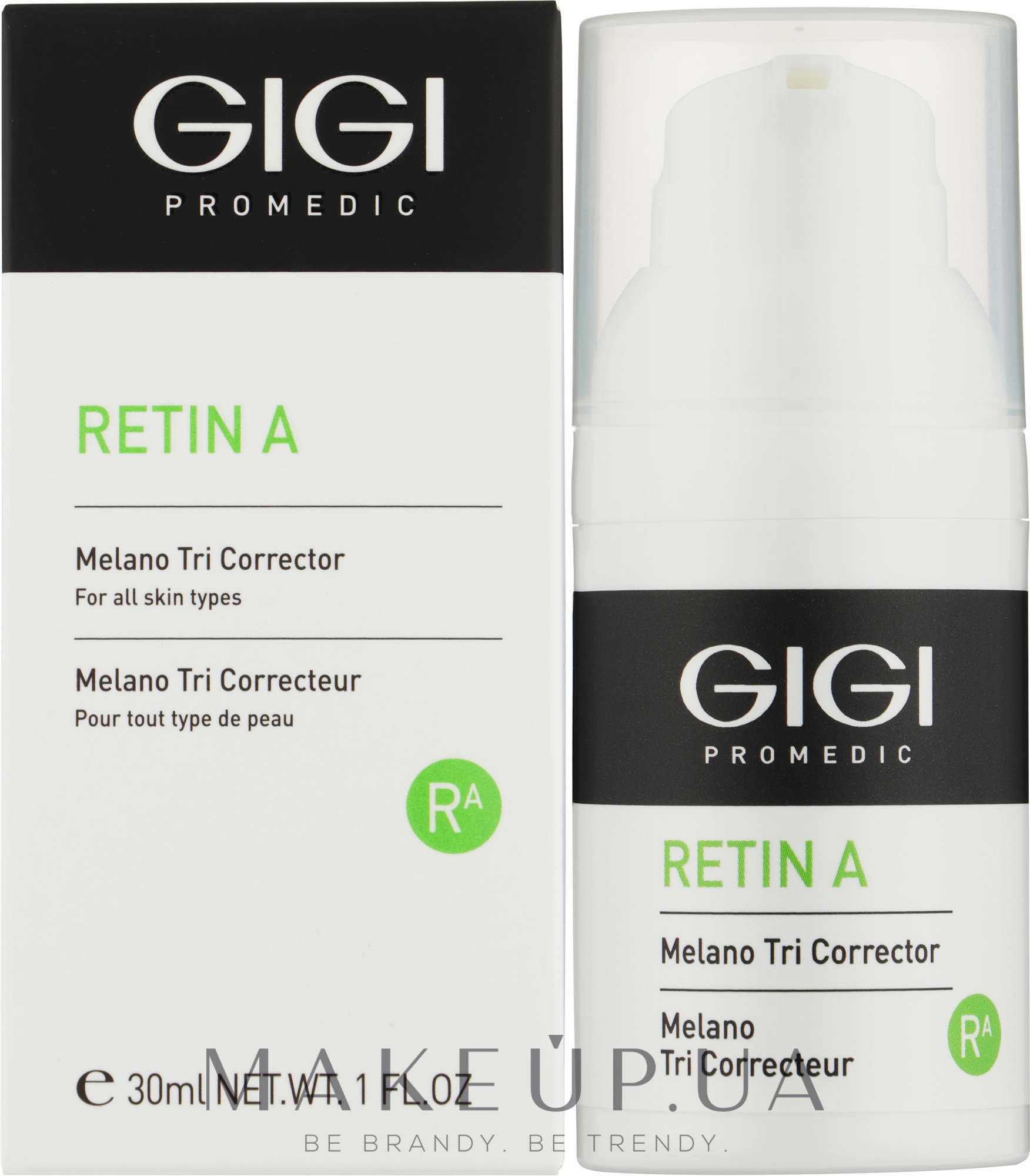 Дневной осветляющий крем с ретинолом - Gigi Promedic Meleno Tri Corrector Retin  — фото 30ml