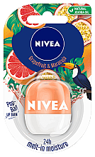 Духи, Парфюмерия, косметика Бальзам для губ - NIVEA Pop-Ball Grapefruit & Maracuja Lip Balm