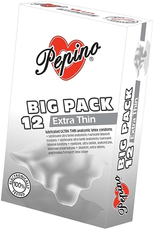 Презервативи, 12 шт. - Pepino Extra Thin — фото N1
