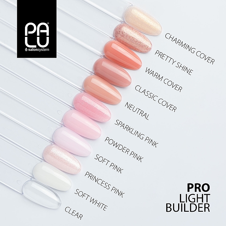 Гель конструювальний - Palu Pro Light Builder Gel Sparkling Pink — фото N4