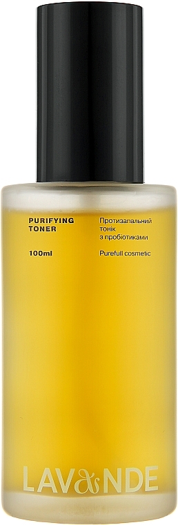 Противовоспалительный тоник с пробиотиками для лица - Lavande Purifying Toner — фото N1