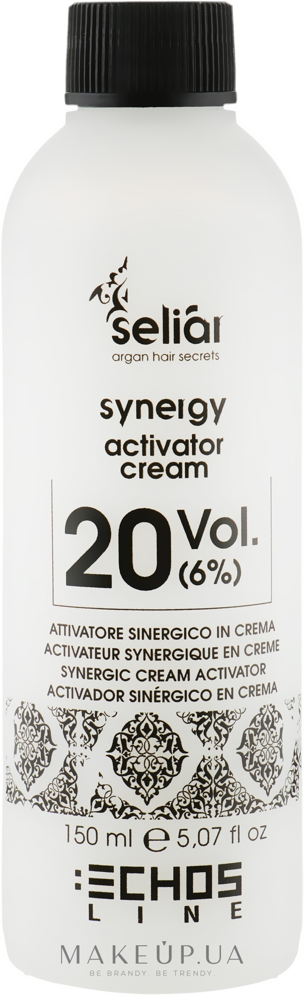 Крем-активатор - Echosline Seliar Synergic Cream Activator 20 vol (6%) — фото 150ml