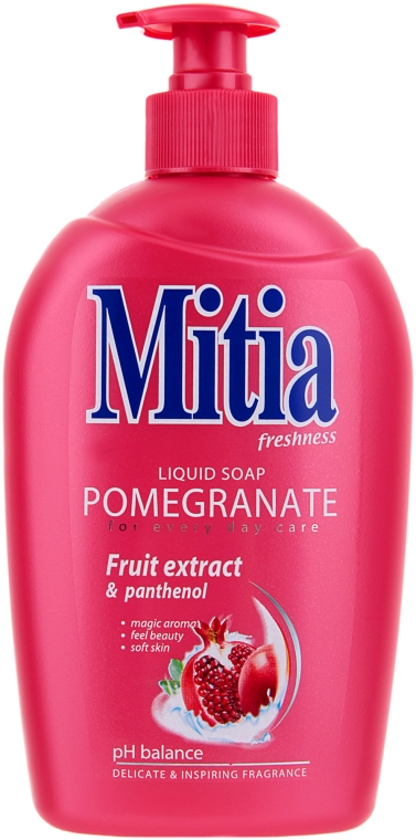 Рідке мило "Гранат"- Mitia Pomegranate Cream Soap