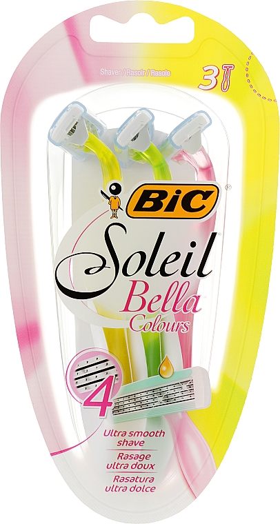 Женский станок для бритья, 3 шт. - Bic Soleil Bella Colours Razors