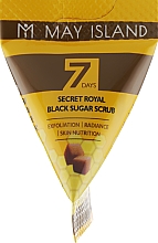 Цукровий скраб для обличчя - May Island 7 Days Secret Royal Black Sugar Scrub — фото N3