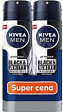 Духи, Парфюмерия, косметика Набор - NIVEA MEN Black & White Invisible Original Spray (deo/2 x 150ml)
