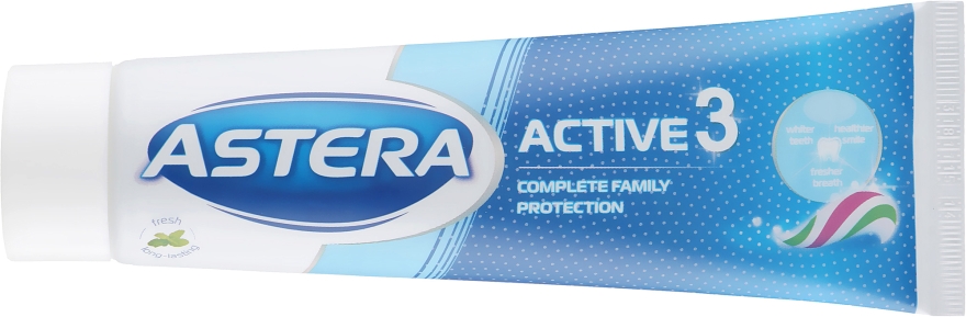 Зубная паста "Тройное действие" - Astera Active 3 Toothpaste — фото N5