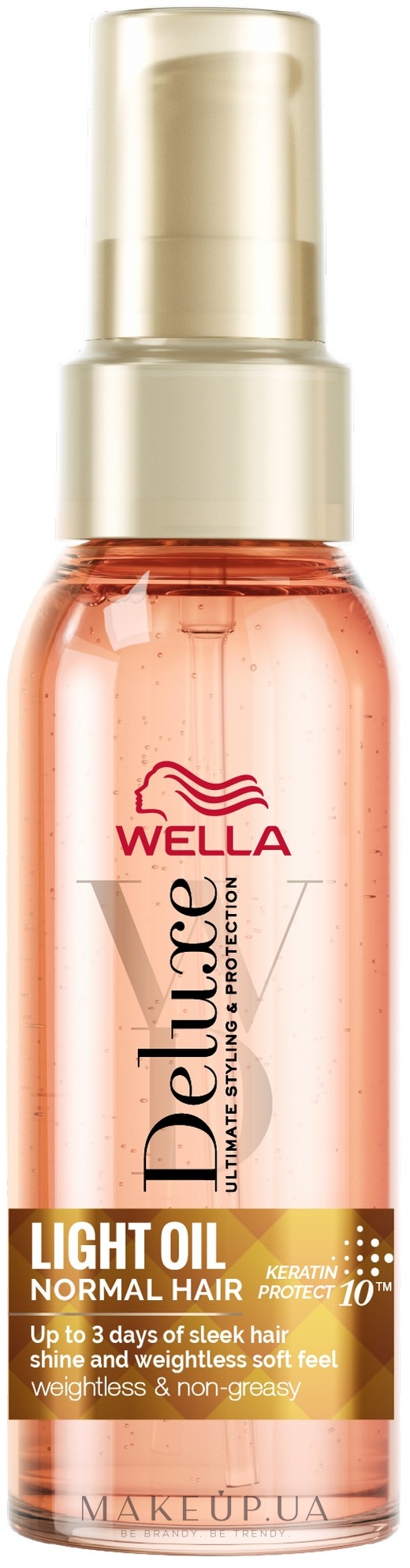 Масло для укладки нормальных волос - Wella Deluxe Light Oil Normal Hair — фото 100ml