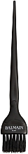 Кисть для окрашивания волос узкая, черная - Balmain Paris Hair Couture Black Soft Bristle Tint Brush Small — фото N1