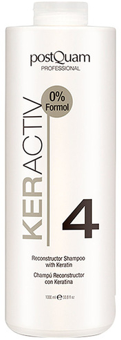 Відновлювальний шампунь, кератиновий - PostQuam Keractiv Reconstructor Shampoo With Keratin — фото N1