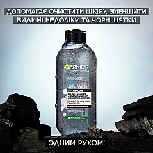 Гель-вода с углем для очищения кожи лица, склонной к появлению черных точек - Garnier Skin Naturals Pure Active — фото N3