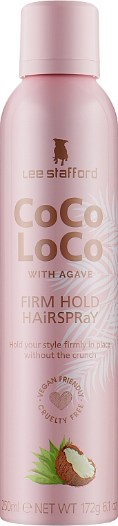 Фіксувальний спрей для волосся - Lee Stafford Coco Loco With Agave Coconut Hairspray — фото N1
