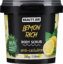 Антицеллюлитный скраб для тела - Beauty Jar Anti-Cellulite Body Scrub Lemon Rich — фото N1