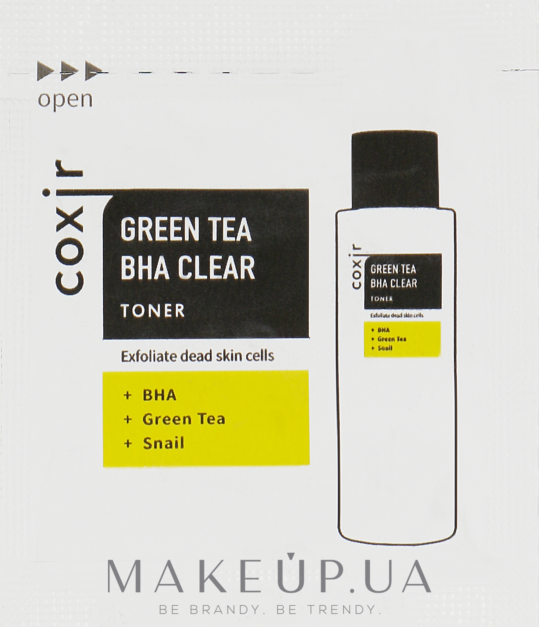 Тонер для лица - Coxir Green Tea BHA Clear Toner (пробник) — фото 2ml