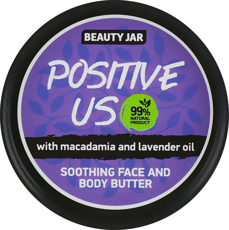 Сливки для тела "Positive Us" - Beauty Jar Soothing Face And Body Butter — фото N1