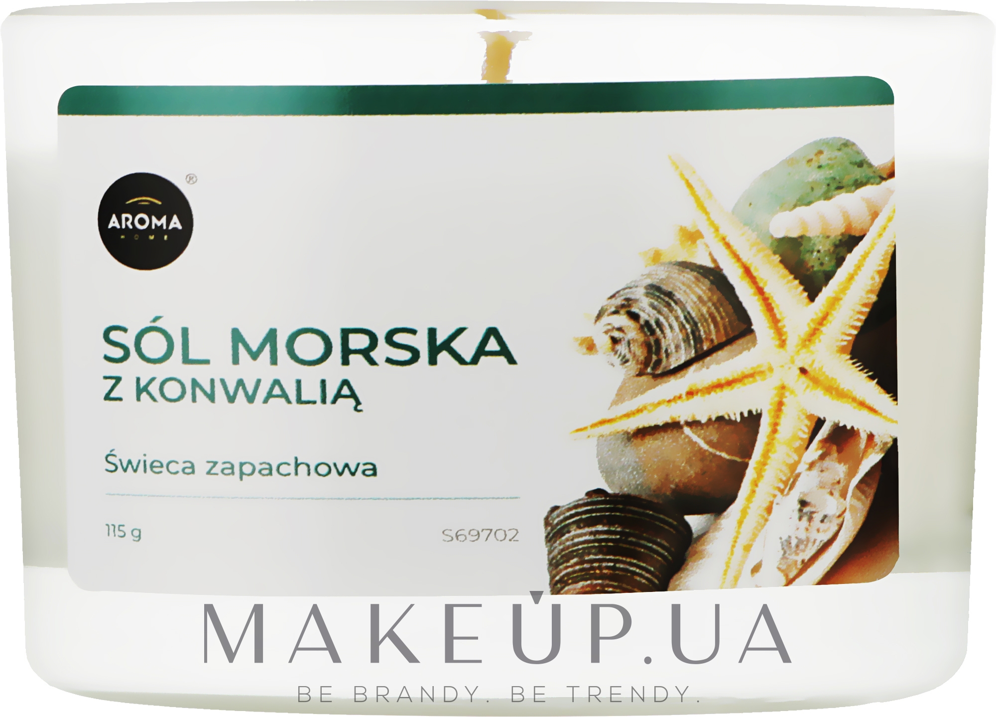 Aroma Home Basic Sea Salt With Lily Of The Valley - Ароматична свічка — фото 115g