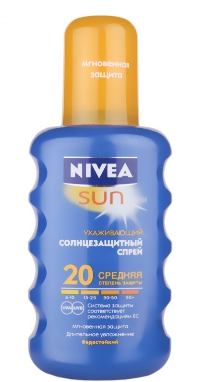 Солнцезащитный спрей SPF20 - NIVEA Sun Care Spray Solare Inratante — фото N1
