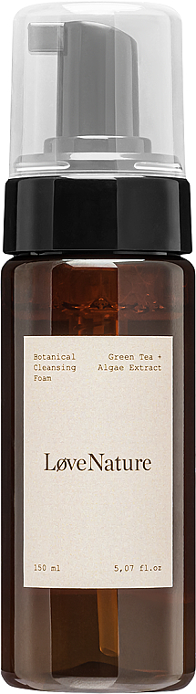 Пенка для умывания с зеленым чаем и морскими водорослями - Love Nature Botanical Cleansing Foam