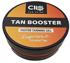 Парфумерія, косметика Гель-прискорювач засмаги з кокосом - Clio Sun Care Tan Booster Fasting Tanning Gel Coconut