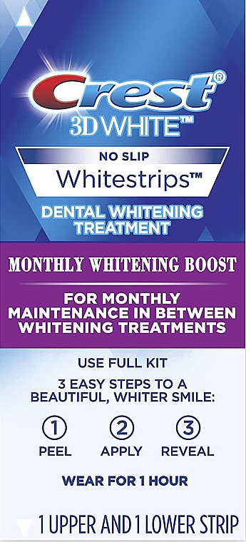 Отбеливающие полоски для зубов - Crest 3D White Whitestrips Monthly Whitening Boost