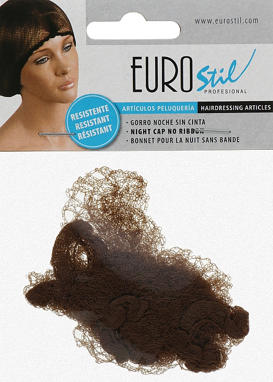 Сеточка для волос коричневая, 01049/76 - Eurostil — фото N1