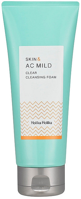 Очищающая пенка для умывания проблемного типа лица - Holika Holika Skin and AC Mild Clear Cleansing Foam — фото N1