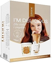 Парфумерія, косметика Набір - Lirene I'm Delicious (b/ser/200ml + b/peel/200g)