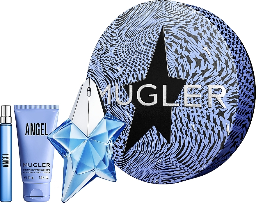 Mugler Angel - Набор (edp/50ml + b/lot/50ml + edp/mini/10ml) — фото N1