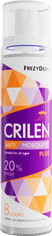 Емульсія-спрей для захисту від комарів - Frezyderm Crilen Anti Mosquito Plus 20% Spray — фото N1