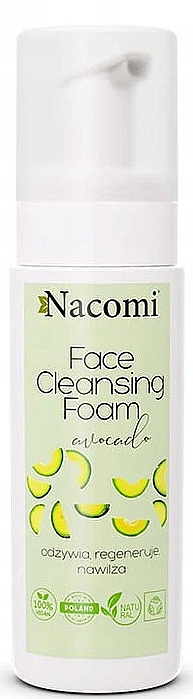 Пенка для умывания - Nacomi Face Cleansing Foam Avocado