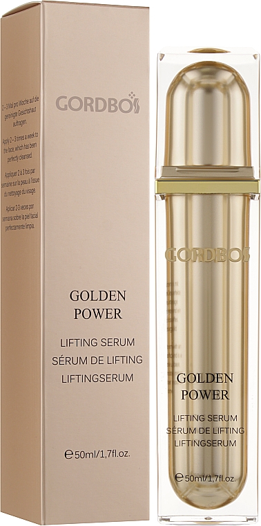 Сироватка-ліфтинг для обличчя - Gordbos Golden Power Lifting Serum — фото N2