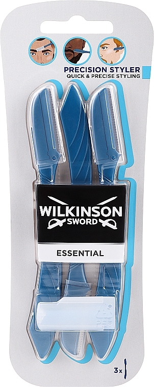 Бритва для брів та обличчя, 3 шт. - Wilkinson Sword Essential — фото N1