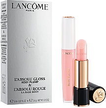 Парфумерія, косметика Набір - Lancome Lipcare Routine Duo L'Absolu Plumper & LA Base (l/gloss/8ml + l/balm/3.4g)