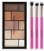 Набор, 4 продукта - Makeup Revolution Shimmer Glam Eye Set — фото N2