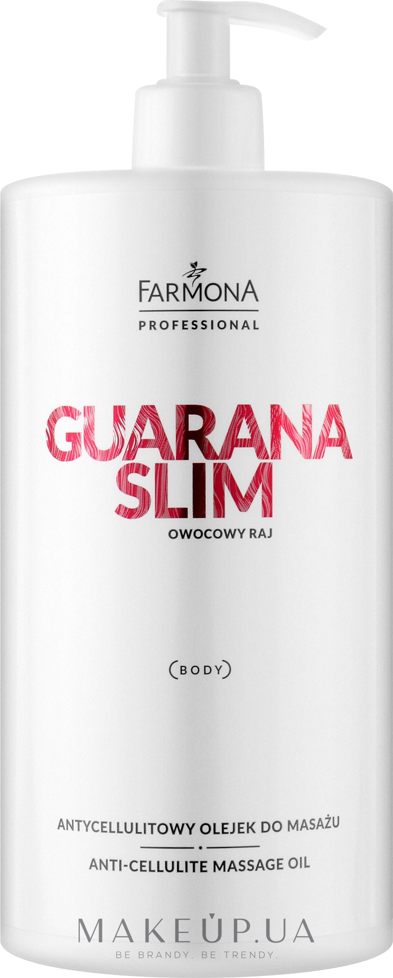 Масло для массажа тела "Личи" - Farmona Guarana Slim Anti-Cellulite Massage Oil — фото 950ml