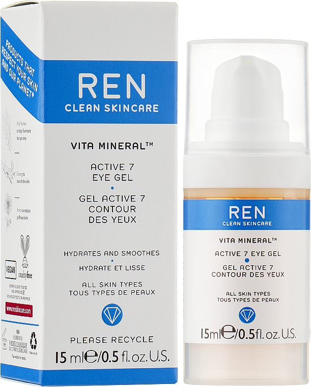 Гель для контуру очей - REN Vita Mineral Active 7 Eye Gel — фото N2