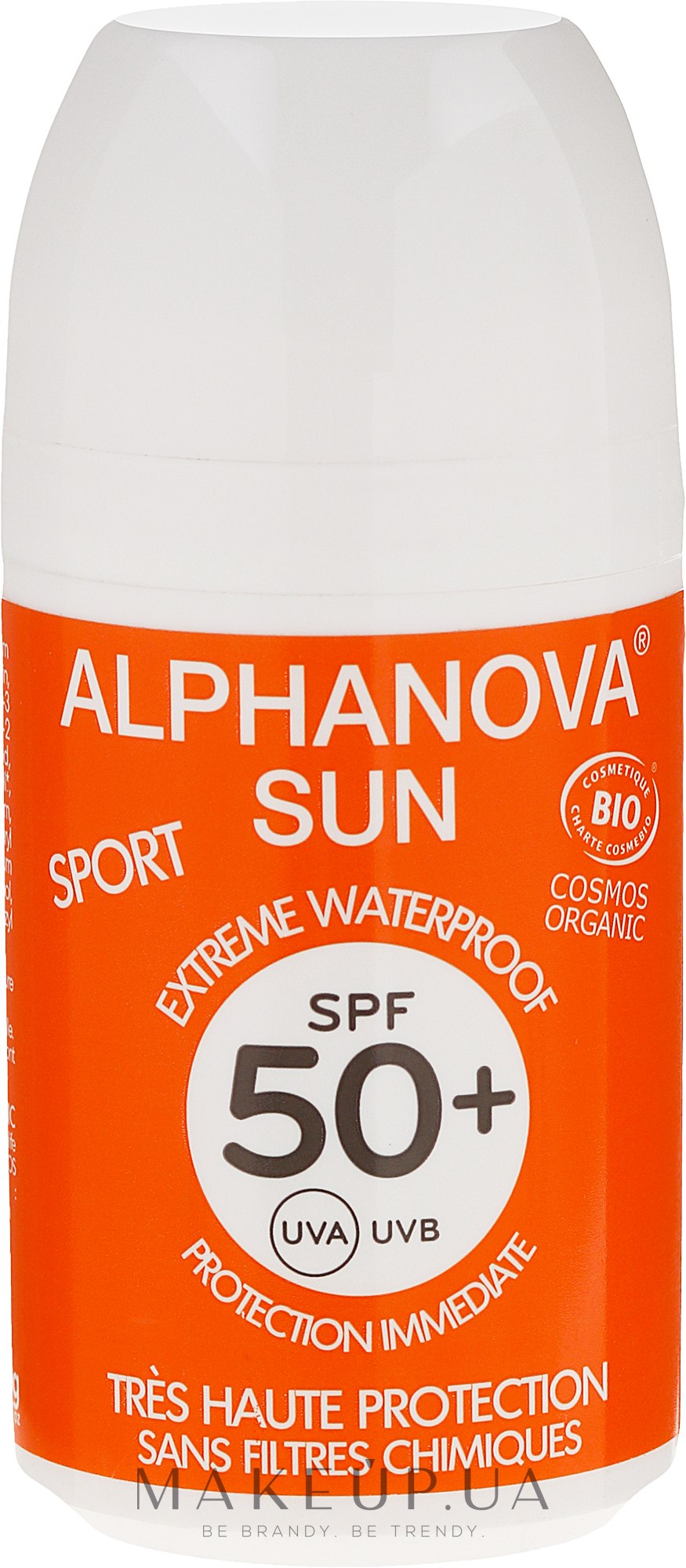 Сонцезахисний крем з роликовим аплікатором - Alphanova Sun Roll On Sport SPF 50+ — фото 50g