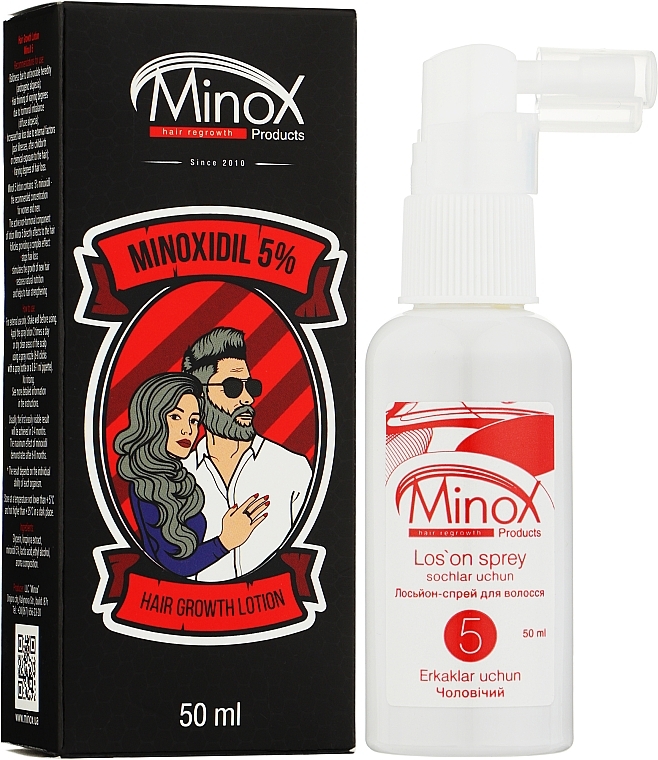 УЦЕНКА Лосьон-спрей для роста волос - MinoX 5 Lotion-Spray For Hair Growth * — фото N1