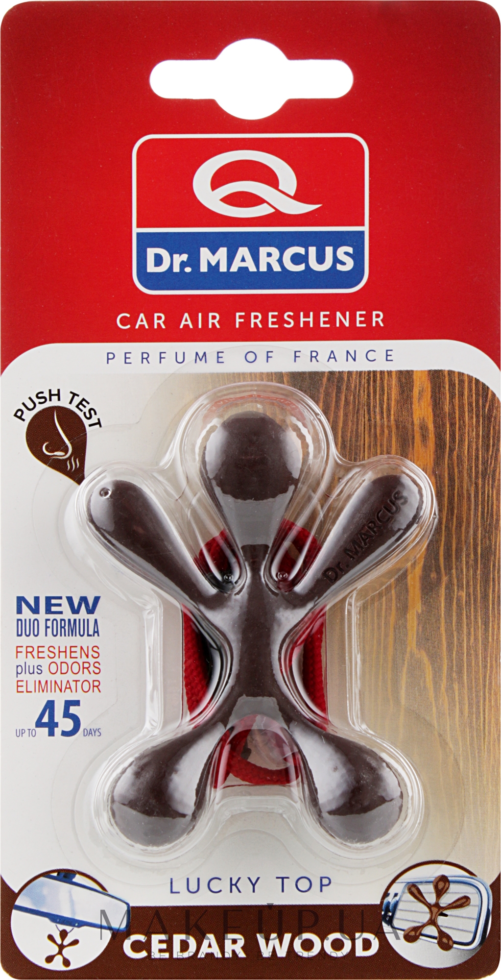 Ароматизатор воздуха для автомобиля "Кедровое дерево" - Dr.Marcus Lucky Top Cedar Wood — фото 23g