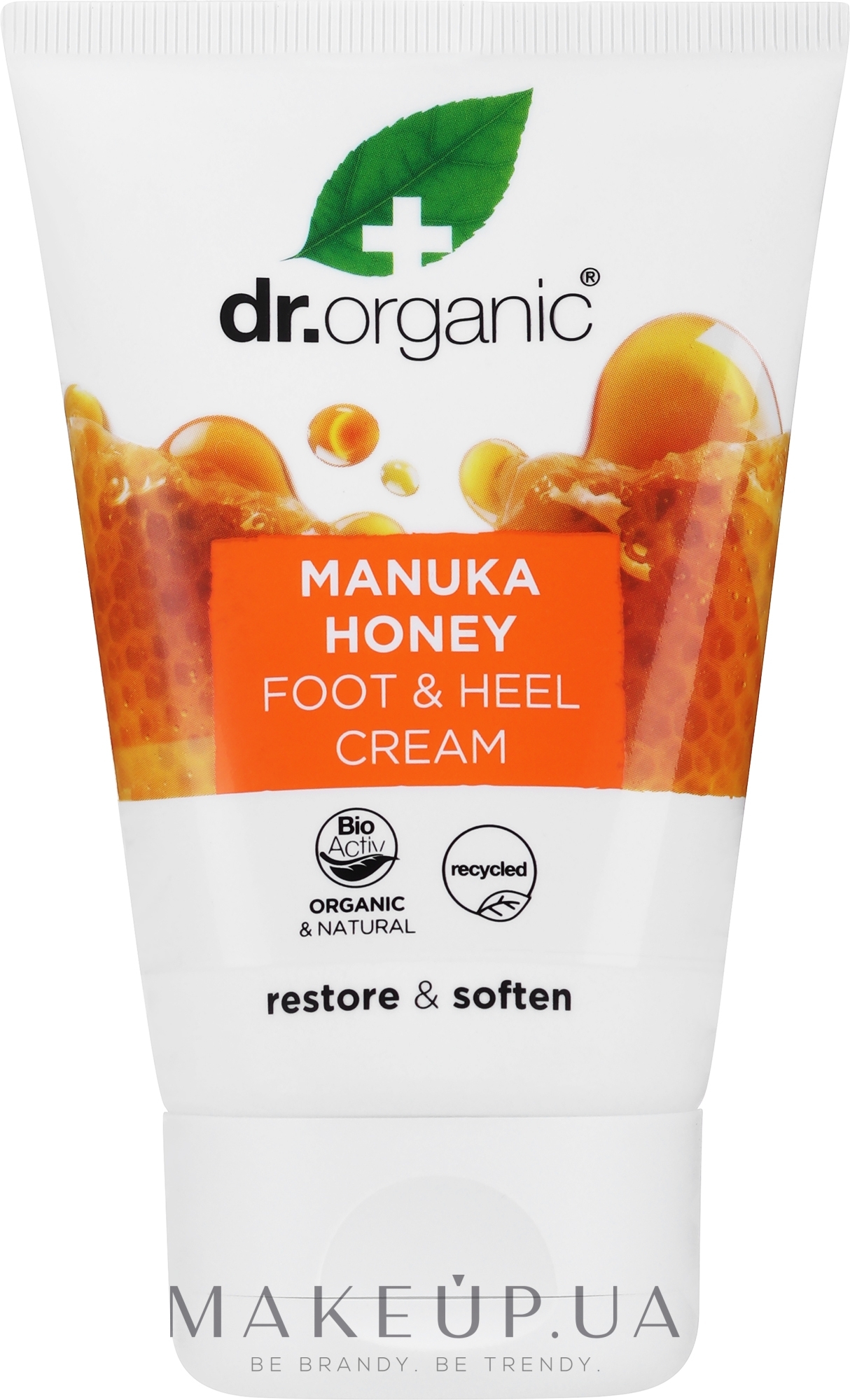 Крем для ніг "Мед манука" - Dr. Organic Bioactive Skincare Organic Manuka Honey Foot & Heel Cream — фото 125ml