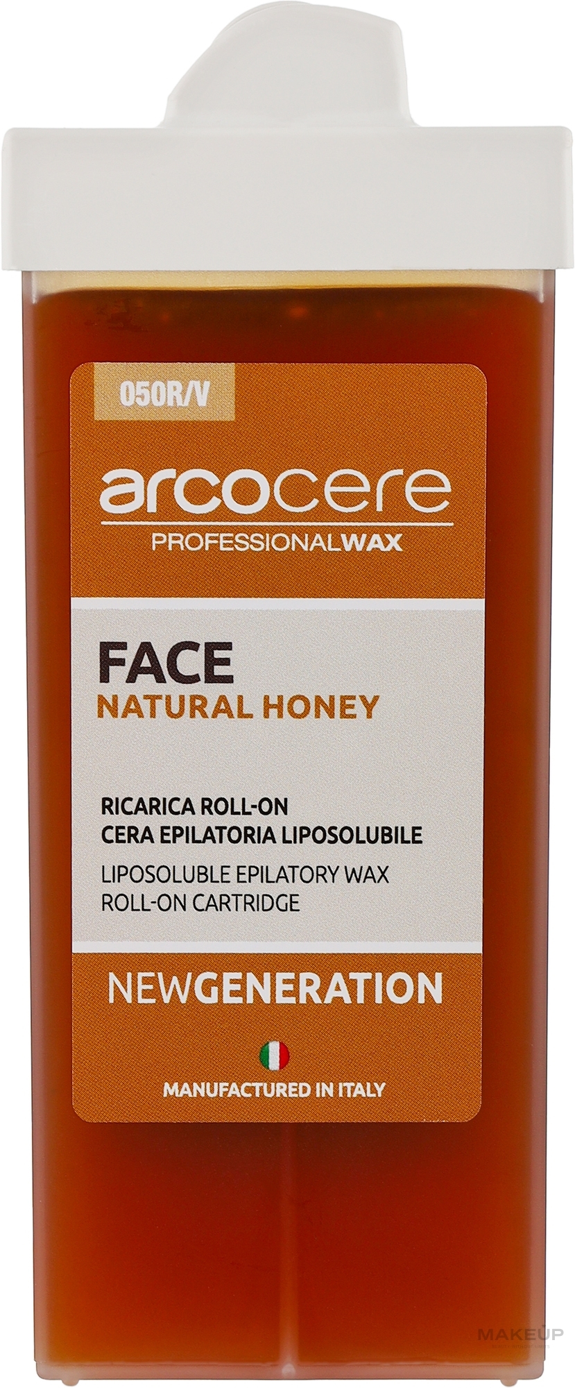 Воск для эпиляции лица с узким роликом с медом - Arcocere Professional Wax Face Natura Honey — фото 100ml