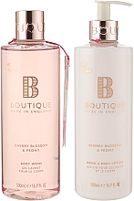 Набор - Grace Cole Boutique Cherry Blossom & Peony Body Care Duo (b/lot/500ml + sh/gel/500ml) — фото N2
