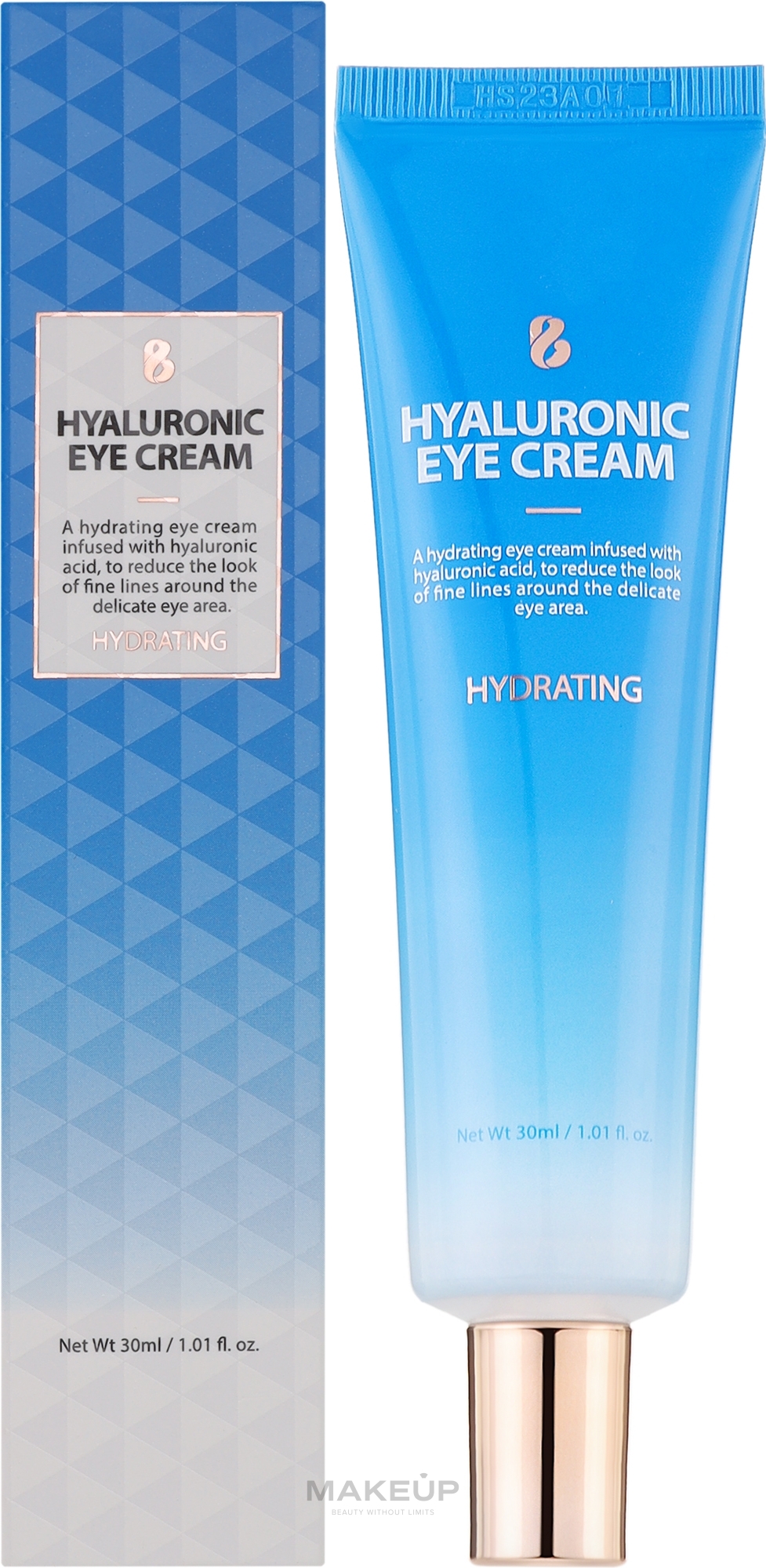 Крем для шкіри навколо очей з гіалуроновою кислотою - Bonnyhill Hyaluronic Eye Cream — фото 30ml